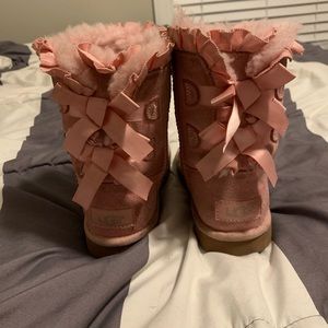 Pink Bailey Bow UGGS